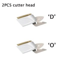 전동가위 4V 다기능 무선 전기 가위 배터리 커터 천 매트 카펫 러그 PVC 가죽 휴대용 절단 도구 2 블레이드, [06] 2PCS cutter head, 06 2PCS cutter head