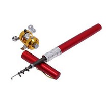 휴대용 펜 낚시대(전용 릴 포함) 언제어디든 간편하게 미니낚시대, 색상랜덤