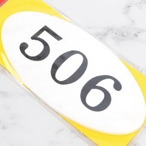 문호수 층별안내 방이름표 현관호수 아크릴 타원 506