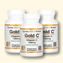 (3병) 캘리포니아골드뉴트리션 CGN 골드C 비타민씨 비타민C 메가도스 1000mg 60베지캡슐 아스코르브산 아스코르빈산 Ascorbic Acid 아스코빅애씨드