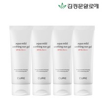 [김정문알로에] 큐어 마일드 수딩 선젤 선크림 60ml 4개, 상세 설명 참조