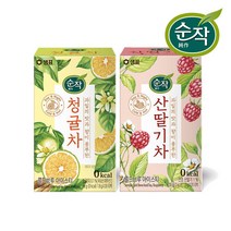 순작 산딸기차/청귤차 20T+20T, 단품, 선택:2. 순작 산딸기차 20T+20T