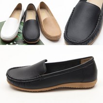 벨루치슈즈 여성 심플 스티치 2cm 빅사이즈 로퍼 단화 255-265