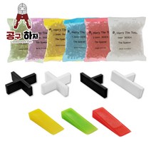 공구하자 타일 쿠사비 간격제 스페이스십자 일자 티자, 십자 쿠사비 흰색 1.5 (300개), 1개