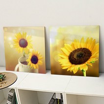 꾸밈 cr020-아크릴액자행복을부르는해바라기 액자, 2.컵속에해바라기