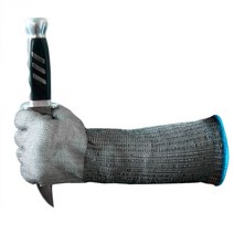 녹슬지 않는 스테인레스 스틸 재질 철장갑 안전장갑 긴 38CM 단품