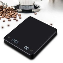 커피콩 계량기 커피 전자 저울, 3000g/0.1g+방수절연패드+충전케이블 A