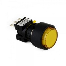 1A1B 푸쉬온 자동 복귀 리턴 전원 스위치 돌출형 24V DC LED ON-(ON) 16mm KBL161M-L3C1, 화이트 [KBL161M-L3CW1]