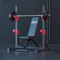 덤벨거치대 정리대 고정 역기 거치대 피트니스, 올인원스쿼트랙+40kg3홀핸드그랩바벨
