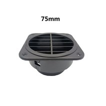 무시동히터온풍관 75mm 디젤 주차 히터 덕트 파이프 에어 벤트 아울렛 Eberspacher Webasto 주차 히터 환기 파이프 용, 브라운