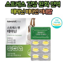 스트레스 테아닌 비타민 미네랄 발레리안 홍경천 발레리아 추출 타우린 마그네슘 아연 판토텐산