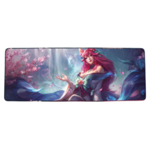 롤 LOL 디자인 마우스 패드 79종 시리즈 리그 오브 레전드 장패드 3mm 두께, 900x400mm + 3mm개, 로터스 아리