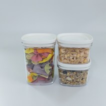 일본 드라이푸드캐니스터 견과류통 잡곡통 양념통, 라지520ml