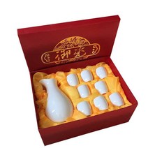 도자기 미니술잔세트 연태 고량주 중국술 빼갈잔 바이주잔 사케 주당 선물, A세트