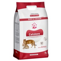 캣츠러브 전연령 오리 닭고기 고양이 건식사료, 1개, 5kg