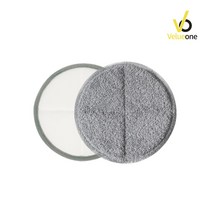 국산 물걸레청소기 호환 극세사 걸레 회색 15Cm (코드제로 제트 용), 3쌍 6매