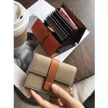 미니지갑 대용량 멀티 인스 윈드 가죽 안티 디가우징 카드지갑