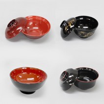 나비드쿡 한일칠기 칠기식기모음 6종택1 돔부리 돈부리 덮밥그릇 우동기, 1개, 6268-시루(소)