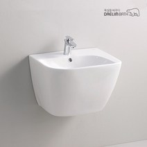 PL-1040/대림바스/바스플랜/반다리세면대/일체형세면기/대림세면기/욕실세면대/화장실세면기, 자동, P자트랩 (벽배수), 대림정품폽업/트랩