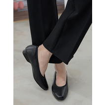 다온 배색 스티치 라인 소가죽 단화 k590258