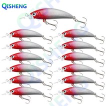 [QISHENG] 쏘가리 미노우 농어 미노우 꺽지 볼락 배스 13개입/세트 하드베이트 싱킹 루어, HTY-5#, 짧은 입술 미노우(5g)