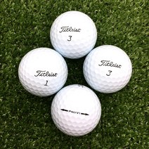 타이틀리스트 pro v1 화이트 A-급 50알 3피스 4피스 골프 라운딩용 순수 물세척 로스트볼 창고 샵