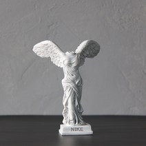 승리의 여신 니케 빈티지 조각상 석고상 카페 인테리어 소품 15cm 25cm, (자체제작)빈티지 화이트 S