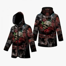 [스킨스쿠버 SKINSCUBA] 풀컬러 네오프렌방풍자켓_장미해골 네오프렌 자켓, 여