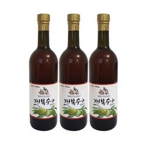국내산 100% 개복숭아 발효액 750ml 3병 5년숙성