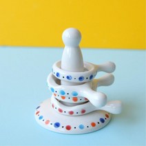 귀여운 수공예 살림템 링 수저받침대 5P 식탁소품 예쁜주방소품 엄마들모임 행복한밥상 모던주방용 실용적