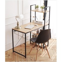 학생 노트북 PC방 1인용철재 컴퓨터책상 가구배치 업무관리, 심플 100 블랙