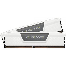 CORSAIR VENGEANCE DDR5 RAM 64GB (2x32GB) 6000 CL40 인텔 XMP iCUE 호환 컴퓨터 메모리 블랙 (CMK64GX5M2B6000C40) 미국, 32GB (2x16GB)_White