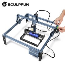 소형레이저각인기 레이저마킹기 레이저각인기 sculpfun s9 레이저 회전 롤러 90w 효과 레이저 조각 기계 초박형 레이저 아크릴 조각기 절단 기계 410x420mm, 유럽 ​​연합, 롤러로