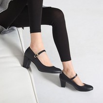 여자면접구두 여성펌프스 여성면접구두 베이직 메리제인 펌프스힐 6cm -210270 (올핀)_1972EA