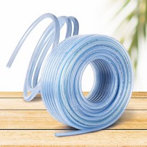 편사호스 투명호수 물호스연결 pvc 고무 연질 농업용, 6x90