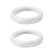 2X 3D 프린터 펜 필라멘트 PLA 10M 백색 1.75mm, 01 white