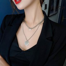 트루러비 라운 실버 패션 엔틱 체인 펜던트 사랑스러운 매력적인 환상적인 러블리 예쁜 심플한 산뜻한 목걸이