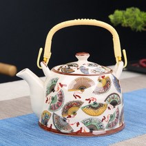티포트세트 홍차 도자기 티팟 900ml 냄비 필터 물 대형 세라믹 용량 주전자 쿵푸 차, 19