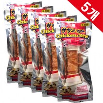 원마켓주샵_도기프랜드 치킨딩고 1P x5 강아지치킨스틱 껌 개 애견치킨 치킨 용간식