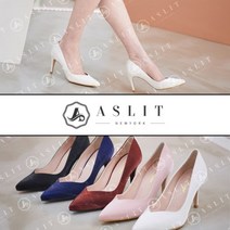 [애슬릿] 샤틴 스틸레토 펌프스 하이 힐 8cm