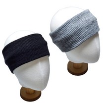 잇츠스토어 일자 두꺼운 골지 니트 헤어밴드 2개구성 9x20cm