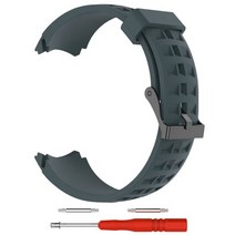 순토 다이빙컴퓨터시계 suunto elementum terra 시리즈 시계용 손목 스트랩 밴드 실리콘 도구가 있는 시계 밴드 액세서리, 어두운 회색