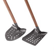 배설물 삽 침전물 이물질 제거 막힘 청소 맨홀 하수도, (원형+나무손잡이)