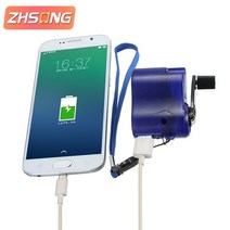 충전드릴 호환 배터리 충전기 zhsong 전화 기 손 dynamo 캠핑 장비 생존 야외 도구 발전기 전원 비상 usb 크랭크 휴대용 손, 초록