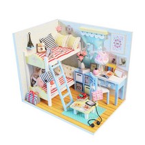 여성취미 미니어쳐 이층침대룸 만들기세트 미니어쳐피규어 감성선물 거실인테리어소품, 단품