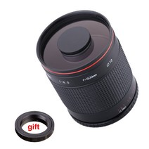 dslr 렌즈 어댑터 500mm f/8.0 카메라 망원 수동 미러 렌즈 + T2 마운트 어댑터 링 캐논 니콘 펜탁스 올림푸스 소니 A6300 A7RII DSLR, 03. PENTAX