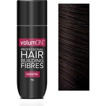 새치커버틴트 스틱 컨실러 쿠션 흑채 Volumon Professional Hair Building Fibers 케라틴 28g 30회 사용 8가지 색상 중 미디엄 브라운, 어두운 갈색