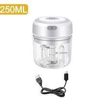 식품교반충진기 미니 전기 식품 믹서 마늘 분쇄기 고기 100 mL 야채 다지기 250mL, 01 250ml white