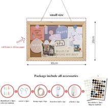 카와이 코르크 편지 메시지 보드 장식 엽서 사진 벽 코르크 보드 메모 용지 배경 보드 편지지, 20cm x 30cm