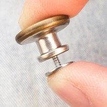 금속단추 청바지 똑딱이단추 수선 무광 가디건 1+1, 골드1+1